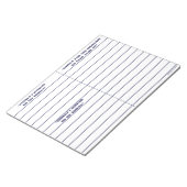 メモ帳（青） ノートパッド (アングル)