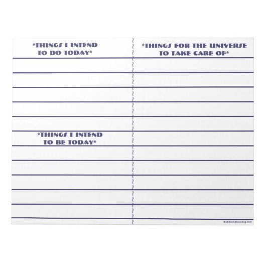 メモ帳（青） ノートパッド (正面)