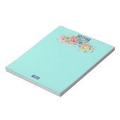 メモ帳 (Floral Blue-Notes2) RFPMDesigns 2024 (回転)