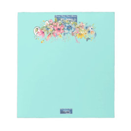 メモ帳 (Floral Blue-Notes2) RFPMDesigns 2024