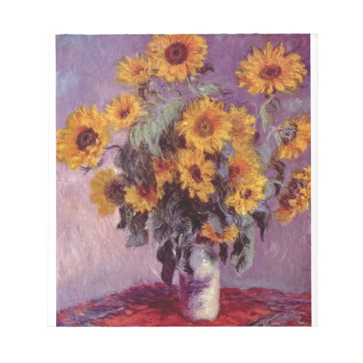 メモ帳 – MONET SUNFLOWERS (正面)