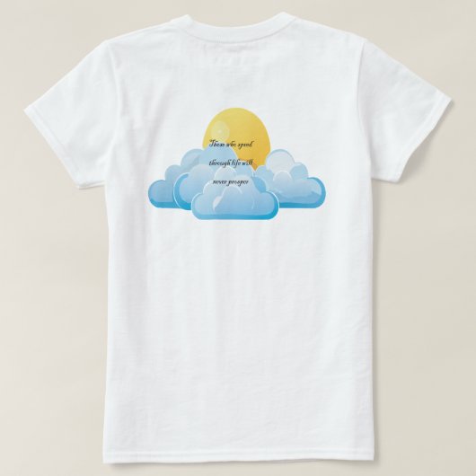 メモ帳 Tシャツ (デザイン裏面)