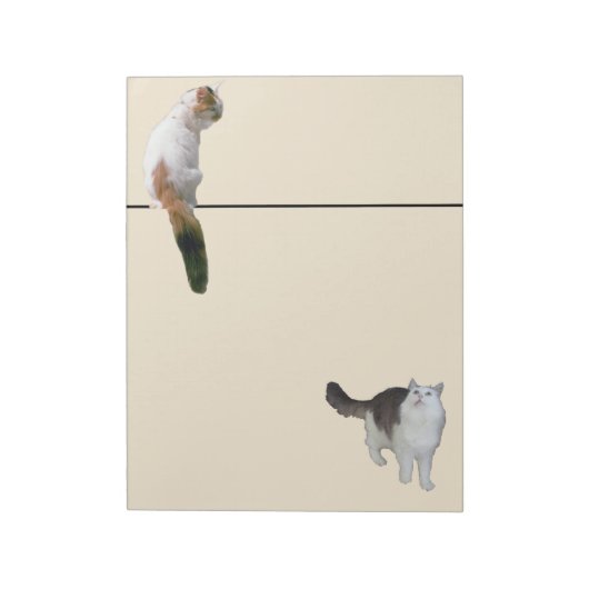 メモ帳 – Two Cats and a Line (回転)