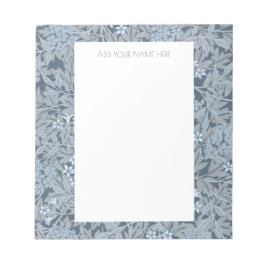 メモ帳： WILLIAM MORRIS ：ジャスミンデザイン ノートパッド