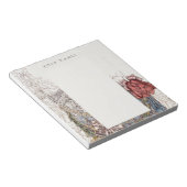 メモ帳： WILLIAM MORRIS :ハニーサックル+チューリップ ノートパッド (アングル)