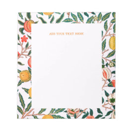 メモ帳： WILLIAM MORRIS : POMEGRANATES ノートパッド