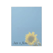 メモ帳LG - sunflower "Just a note" ノートパッド (回転)