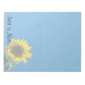 メモ帳LG - sunflower "Just a note" ノートパッド (正面)