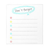 メモ忘れ帳を表示しない ノートパッド (正面)