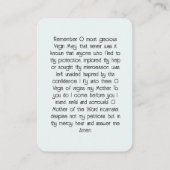 メモ祈りの言葉カード 名刺 (裏面)