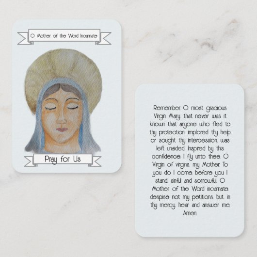 メモ祈りの言葉カード 名刺 (正面/裏面)