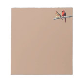 メモ静か帳深紅色 ノートパッド (正面)