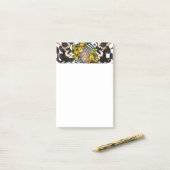 メモ かわいい猫 花柄 犬 ポストイット (デスク上)