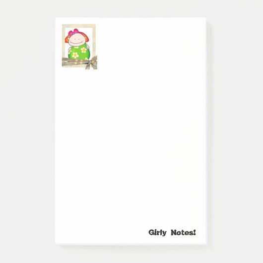 メモ かわいい 花 ポストイット (正面)