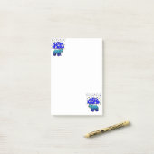 メモ スノーフレーク ポーラーベア ポストイット (デスク上)