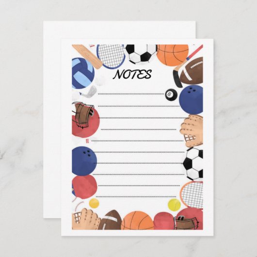 メモ ノートカード (正面/裏面)