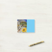 メモ ポストイットメモ サンフラワー フラワーディノ ポストイット (デスク上)