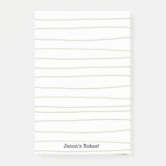 メモ 緑のライン ポストイット (正面)