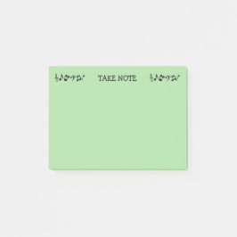 メモ：緑の音楽ノート ポストイット
