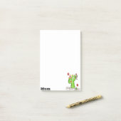 メモ 花の植物 ママ ハリネズミ ポストイット (デスク上)