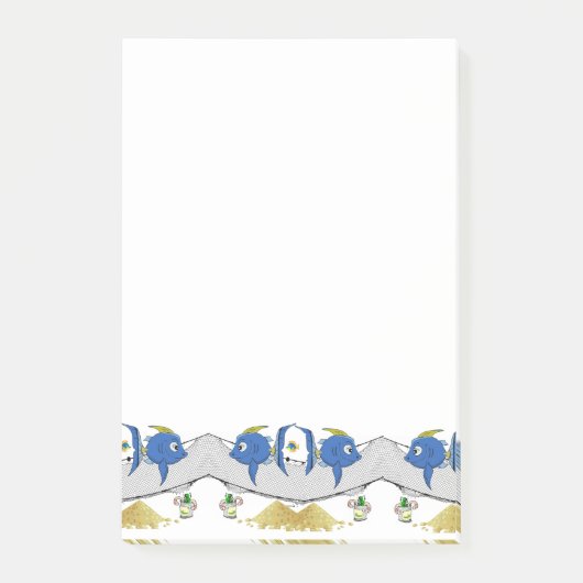 メモ  釣り ワーム 砂 ポストイット (正面)