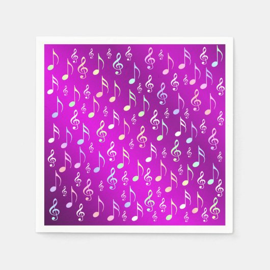 メモ，音楽，金属，楽譜，バンド，クレフ、 音符記号, スタンダードカクテルナプキン (正面)