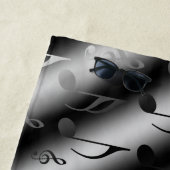 メモ，音楽，金属，楽譜，バンド，クレフ、 音符記号, ビーチタオル (インサイチュ)