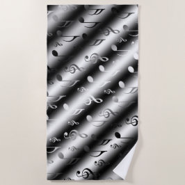 メモ,音楽,金属,楽譜,バンド,クレフ、 音符記号, ビーチタオル