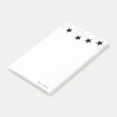 メモ 黒と白の星 ポストイット (アングル)