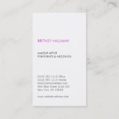 メユニーク絵を描イのロゴマーク、美しい 名刺 (裏面)