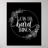 メラやる気を起こさせるトレーニングデザイン私は行うことができる懸命Th ポスター (正面)