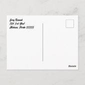 メラニアとドナルドトランプのメリークリスマス ポストカード (裏面)