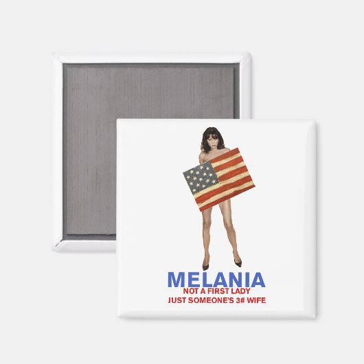 メラニアは最初の女性の三番目の妻ではない マグネット (正面/裏面)