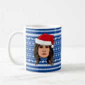 メラニアトランプクリスマス コーヒーマグカップ (左)