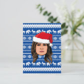 メラニアトランプクリスマス ポストカード (スタンド正面)