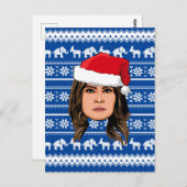 メラニアトランプクリスマス ポストカード (正面/裏面)
