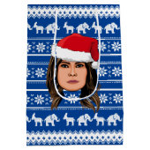 メラニアトランプクリスマス ミディアムペーパーバッグ (裏面)