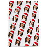 メラニアトランプクリスマス ミディアムペーパーバッグ (正面)