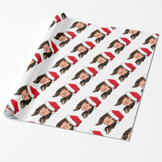 メラニアトランプクリスマス ラッピングペーパー (アンロールド)