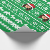 メラニアトランプクリスマス ラッピングペーパー (角)