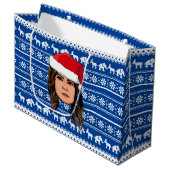 メラニアトランプクリスマス ラージペーパーバッグ (正面アングル)