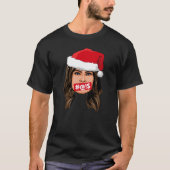 メラニアトランプクリスマス Tシャツ (正面)