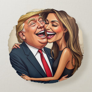 メラニアトランプドナルドトランプ ラウンドクッション