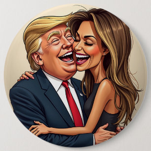 メラニアトランプドナルドトランプ 缶バッジ