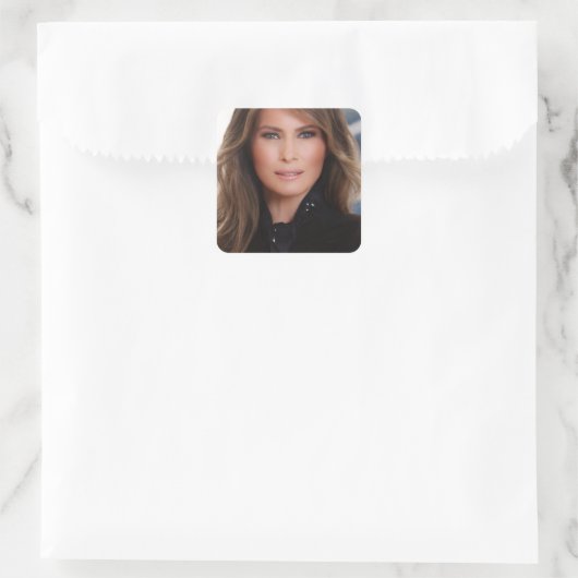 メラニアトランプ公式ホワイトハウス写真 スクエアシール (バッグ)