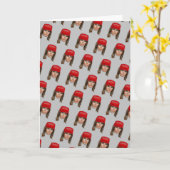 メラニアトランプMAGAクリスマス カード (黄色い花)