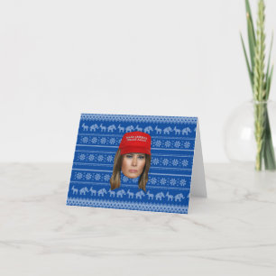 メラニアトランプMAGAクリスマス サンキューカード