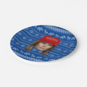 メラニアトランプMAGAクリスマス ペーパープレート (アングル)