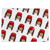 メラニアトランプMAGAクリスマス ラージペーパーバッグ (裏面)