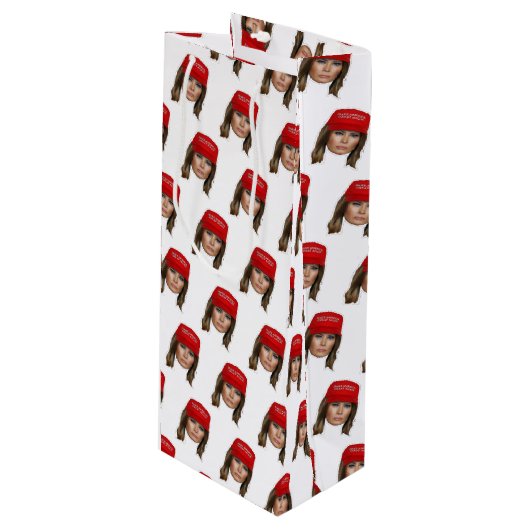 メラニアトランプMAGAクリスマス ワインギフトバッグ (正面アングル)